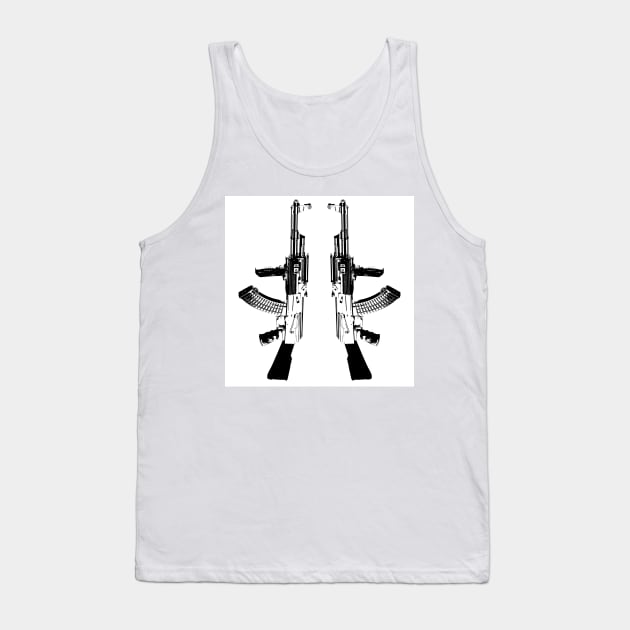 AK 47 Tank Top by rchaem